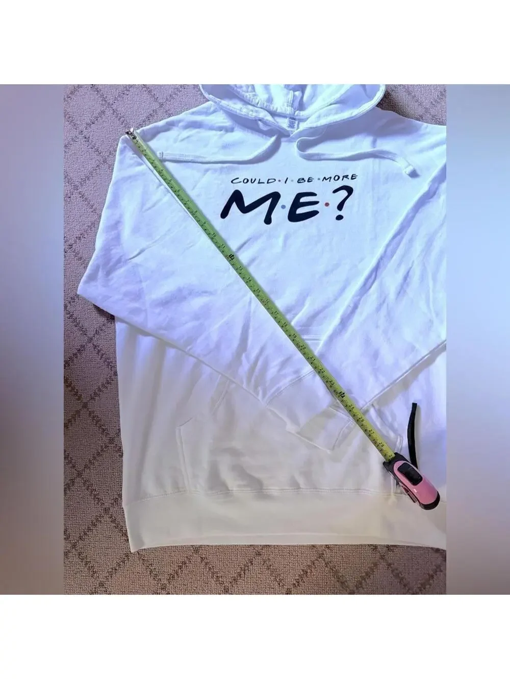 Friends long sleevewhite soft hoody 